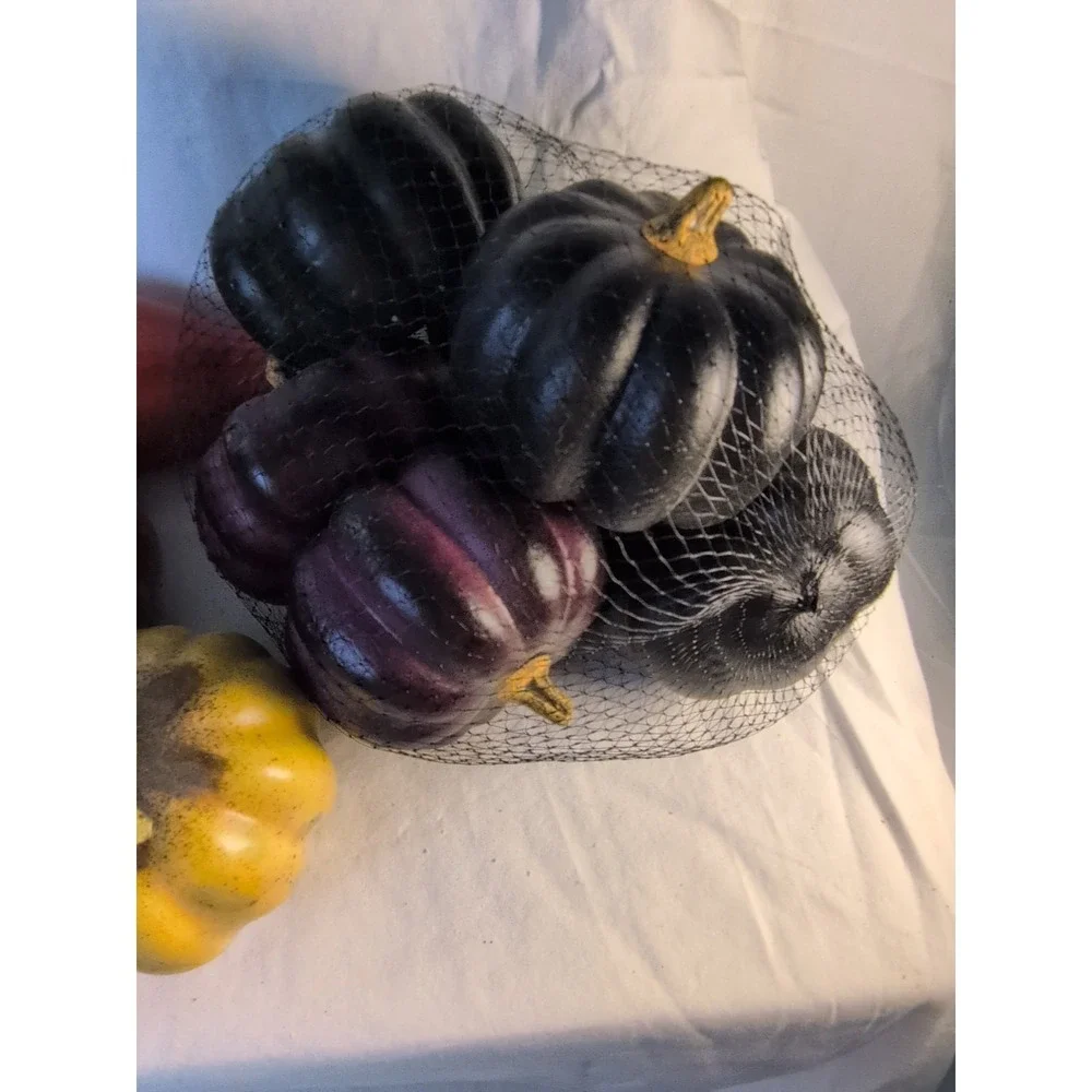 Assorted Artificial Fall Gourds & Mini Pumpkins Lot – Autumn Harvest Decor Mixed